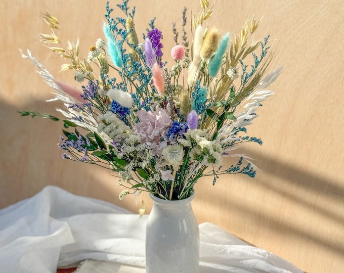 Wild flowers  dried flowers spring bouquet ,Colorful Long Lasting Flowers Arrangement,Scented  flowers bouquet