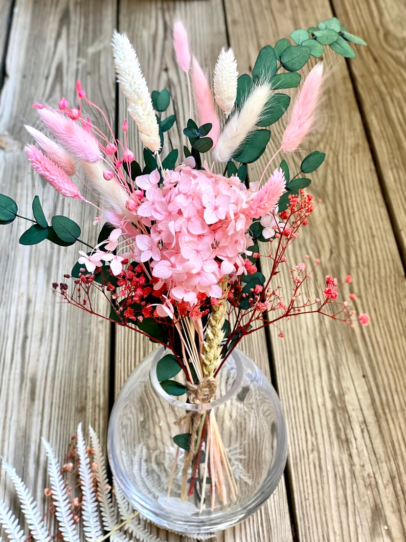 Preserved Flowers Bouquet Natural Hydrangea Preserved Green Etsy