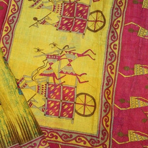 Vintage Saree 100% Pure Cotton Indian Sari Cotton Fabric By Yards Crafts Bollywood Dress Making Curtain Home Decor 5 Yards Fabric