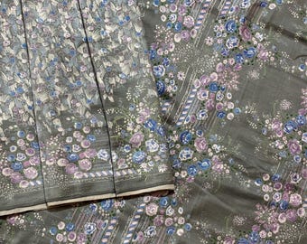 Vintage Silk Sari Women Wear 100% Pure Silk Sari Fabric 5 Yard Silk Fabric Silk Saree