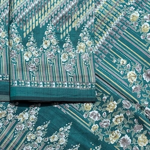 Vintage Silk Sari Women Wear 100% Pure Silk Sari Fabric 5 Yard Silk Fabric Silk Saree
