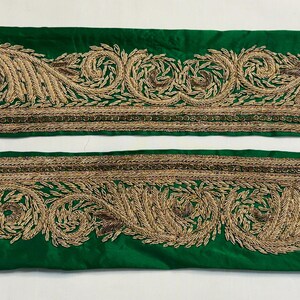 Vintage Saree Borte Handwerk Dekor Vintage Sari Borte Indische Sari Borte Designer Stickerei Borte DIY Kostüm Stoff Vintage Saree Borte