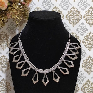Oxidized German Silver Necklace Oxidized Indian Jewelry Bollywood Design Jewelry Boho Jewelry Tirbal Oxidised Necklace
