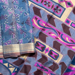 Vintage Silk Sari Women Wear 100% Pure Silk Sari Fabric 5 Yard Silk Fabric Silk Saree