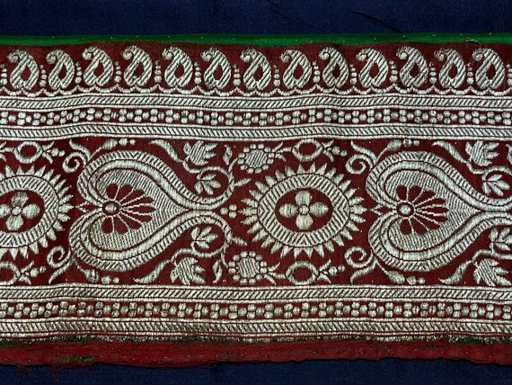 SARIさん専用 Indian Vintage Sari Border Woven Banarasi Brocade Trim Craft