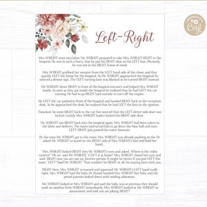 Editable Left Right Baby Shower Game, Pink Floral Baby Shower Game, Pass the Prize, Girl Baby Shower Game, Instant Download Printable 802