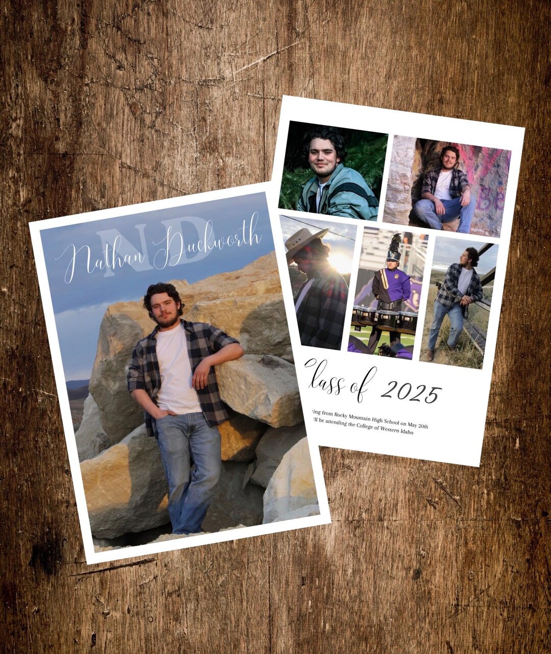 Graduation Announcement | Photo Grad Cards | Instant Digital Download ...