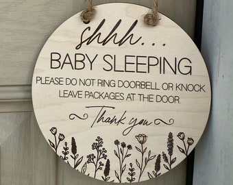 Baby Sleeping Sign  Etsy