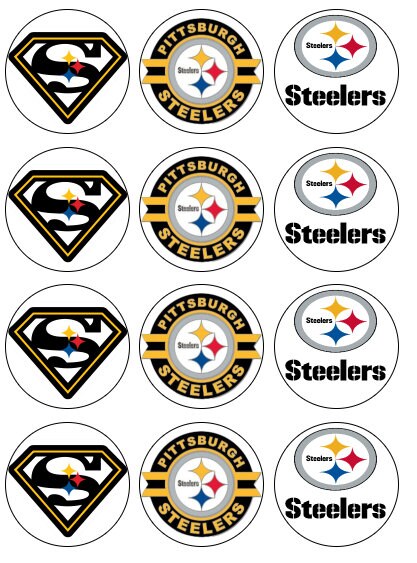 NFL Pittsburgh Steelers Pre-Cut Edible Cupcake Cake Cake | Etsy