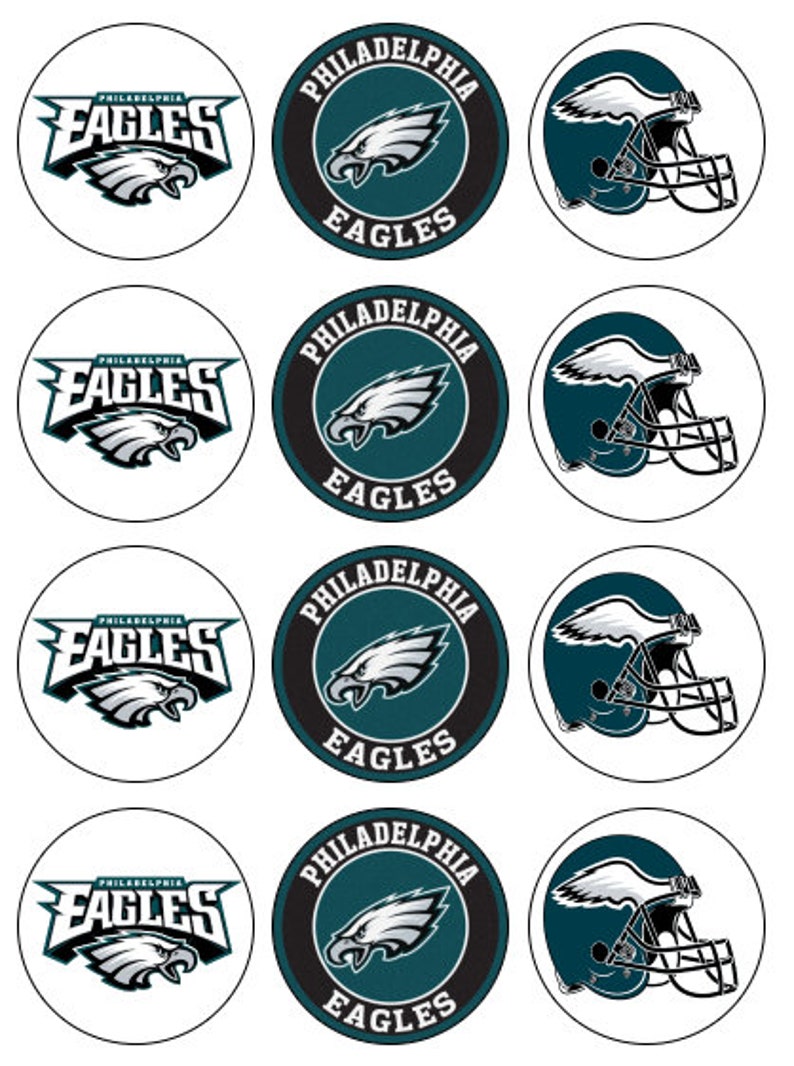 NFL Philadelphia Eagles PreCut Edible Cupcake Cake Cake Etsy