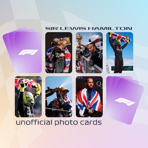 ルイス・ハミルトン卿：非公式フォトカード、シルバーストーンホームレース2024優勝、イギリスグランプリ、記念写真
