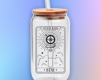 Nachimbong Tarot Card Libbey Glass Can, Stray Kids K-Pop Gift