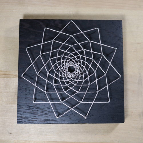 String Art Mandala - Vortex Web Sacred Geometry
