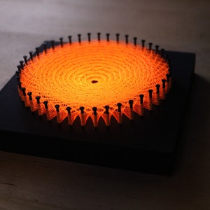 String Art Template with Instructions - Traditional Sun Mandala bild 2
