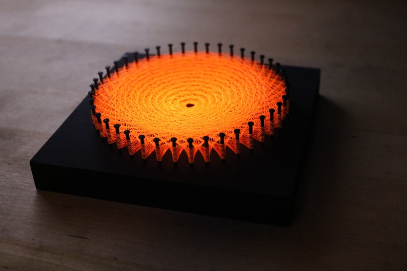 String Art Template with Instructions - Traditional Sun Mandala bild 2