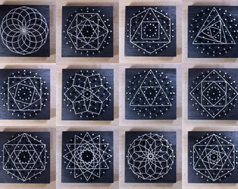 String Art Mandala - Collection of Sacred Geometry