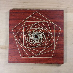 String Art Mandala - Pentagon Spiral Sacred Geometry