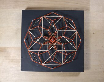 String Art Mandala - Toroidal Resonance Sacred Geometry