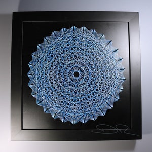 String Art Template with Instructions - Traditional Sun Mandala bild 3
