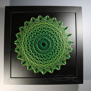 String Art Template With Instructions - Traditional Sun Mandala - Etsy