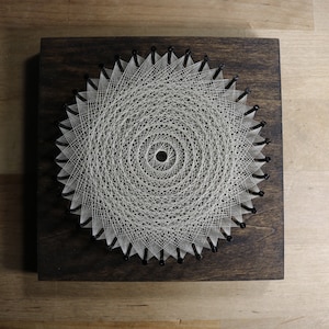 String Art Template With Instructions - Traditional Sun Mandala - Etsy