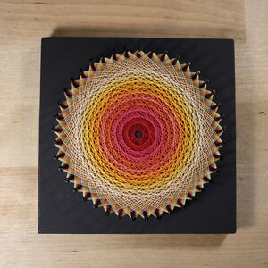 String Art Template with Instructions - Traditional Sun Mandala bild 7