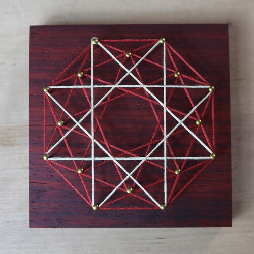 String Art Mandala - Octagram Portal Sacred Geometry