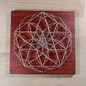 String Art Mandala - Pentagram Toroid Sacred Geometry