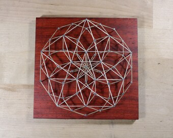 String Art Mandala - Pentagram Toroid Sacred Geometry