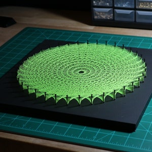 String Art Template with Instructions - Traditional Sun Mandala bild 6