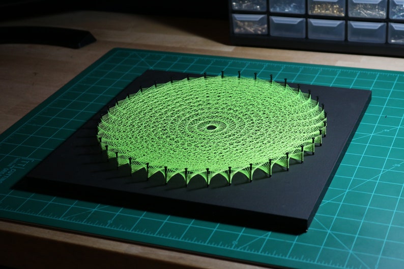 String Art Template with Instructions - Traditional Sun Mandala bild 6