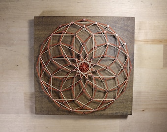 String Art Mandala - Toroidal Resonance Sacred Geometry
