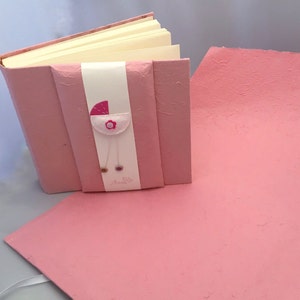 Album porta foto mini, busta carta cotone cucita a mano, album e busta con decorazione e personalizzazione a scelta, idea regalo originale