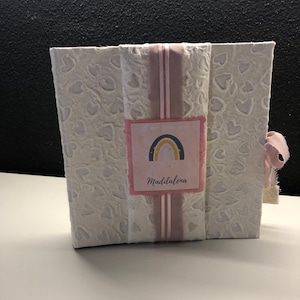 Album fotografico personalizzato, porta foto polaroid quadrato, album nascita o album fotografico bambino, copertina a scelta con nome