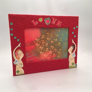 Cornice portafoto da appoggio, cornice personalizzabile con nomi e dettagli, cornice cartone rivestita di carta cotone colori s scelta