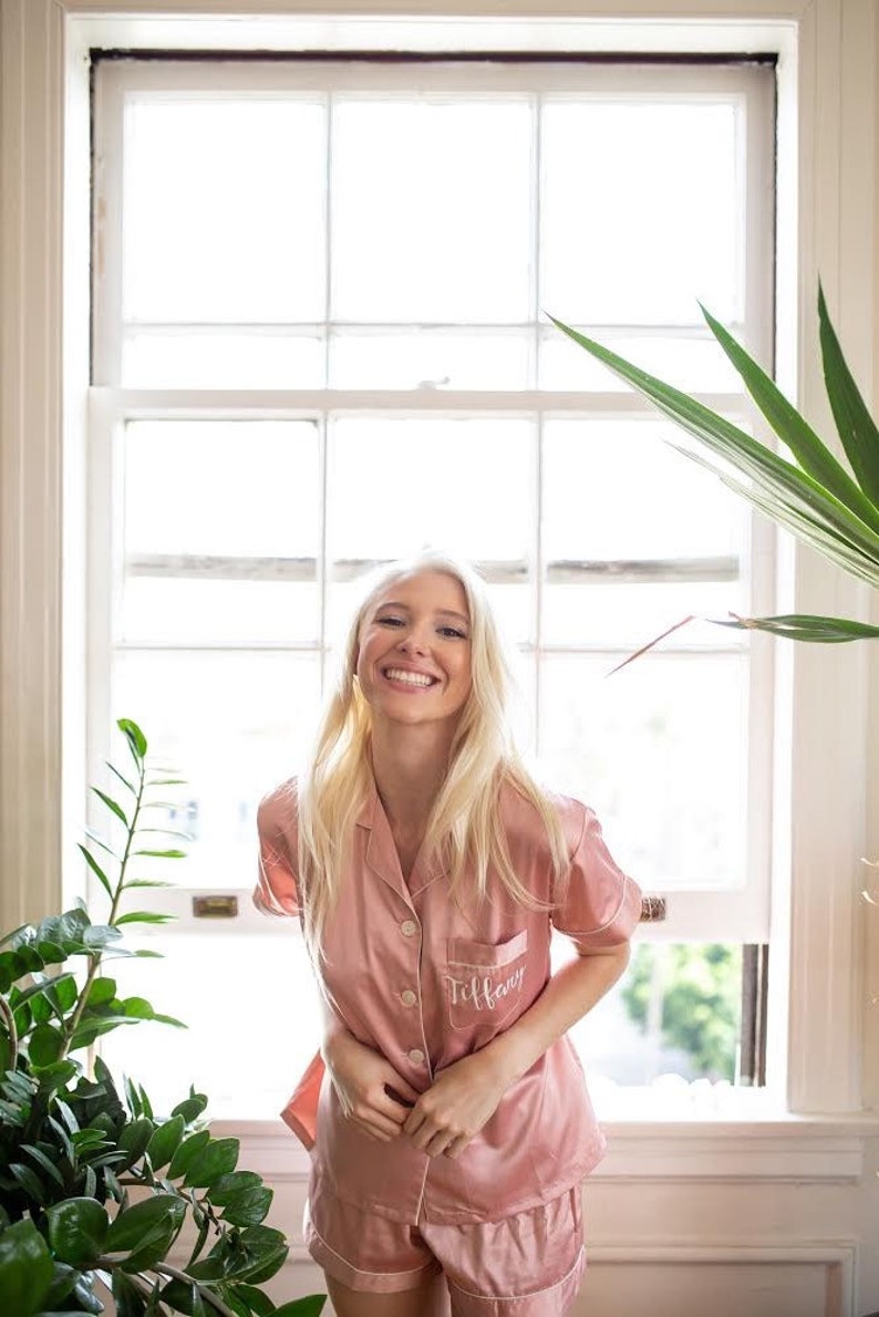 satin bridesmaid pjs