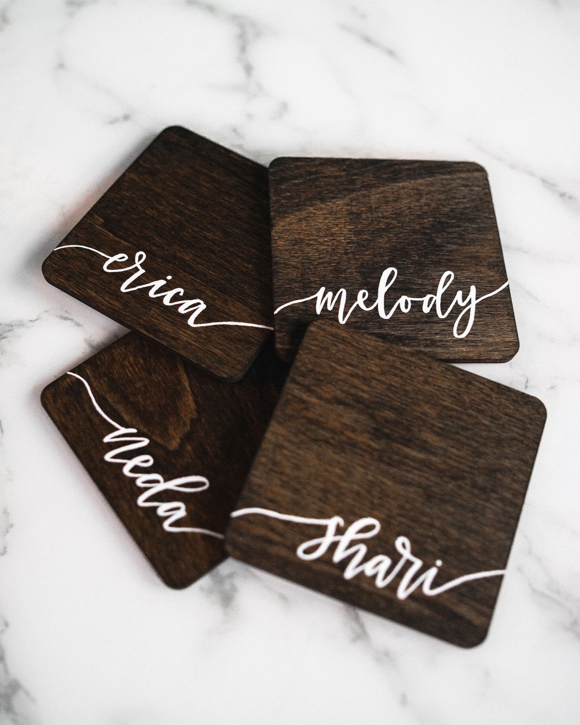 Personalized Name Coasters Etsy