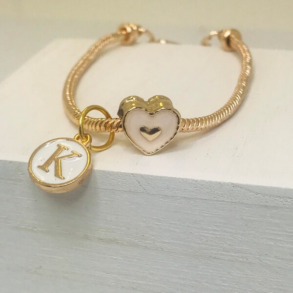 Name Charm Bracelet Etsy