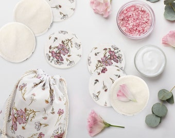 Cosmos Reusable Organic Cotton Pad, Organic Facial Pads, organic cotton pads, Cotton rounds, makeup remover, facial pads, skincare, Gift