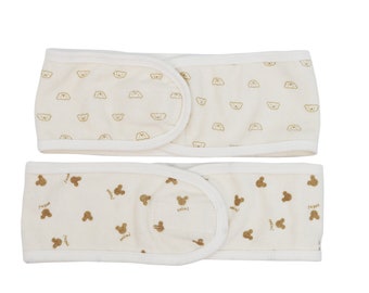 TeddyBear TerryTowel HeadBand, 100% frotte opaska na głowę, opaska do włosów spa, opaska na głowę spa, opaska prysznicowa, Facial Rounds, regulowana opaska do włosów