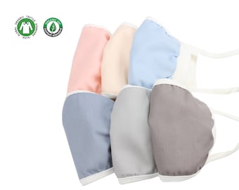 Bio Gesichtsmaske, Bio Baumwolle Gesichtsmaske, Bio Gesichtsmasken für empfindliche Haut, waschbare Gesichtsmaske, Geschenk für ihn, Maske, Geschenk für sie