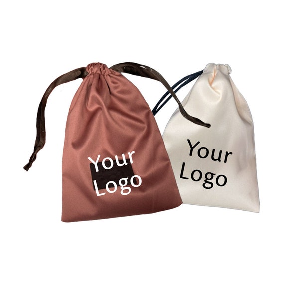 Satin drawstring bags, Organza custom dust bags, Envelope bags with flap, Jewelry package pouch, Personalized, printed wholesale product