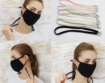 Organic cotton Face Mask Holder,Face mask lanyard, Mask strap, necklace,Organic mask lanyard, mask lanyard,Organic Neck Strap,Christmas gift