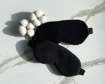 Slaapmasker van 100% biologisch bamboekatoen, oogmasker, geurloos, zelfzorg, ontspanning, meditatie, yoga, spa, reizen, cadeau