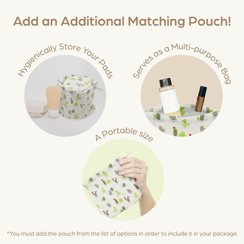 Cactus Reusable Organic Cotton Pads Organic Facial Rounds Etsy