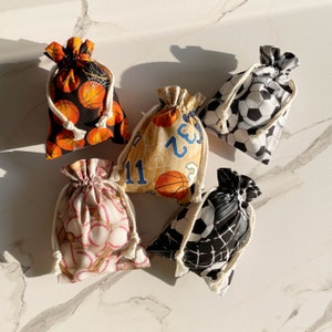 Sport Ball Baumwolle Kordelzug | Wiederverwendbare Charakter-Geschenkbeutel | Umweltfreundliche Stofftasche Zero Waste I Geschenkverpackung ㅣVerschiedene Größen