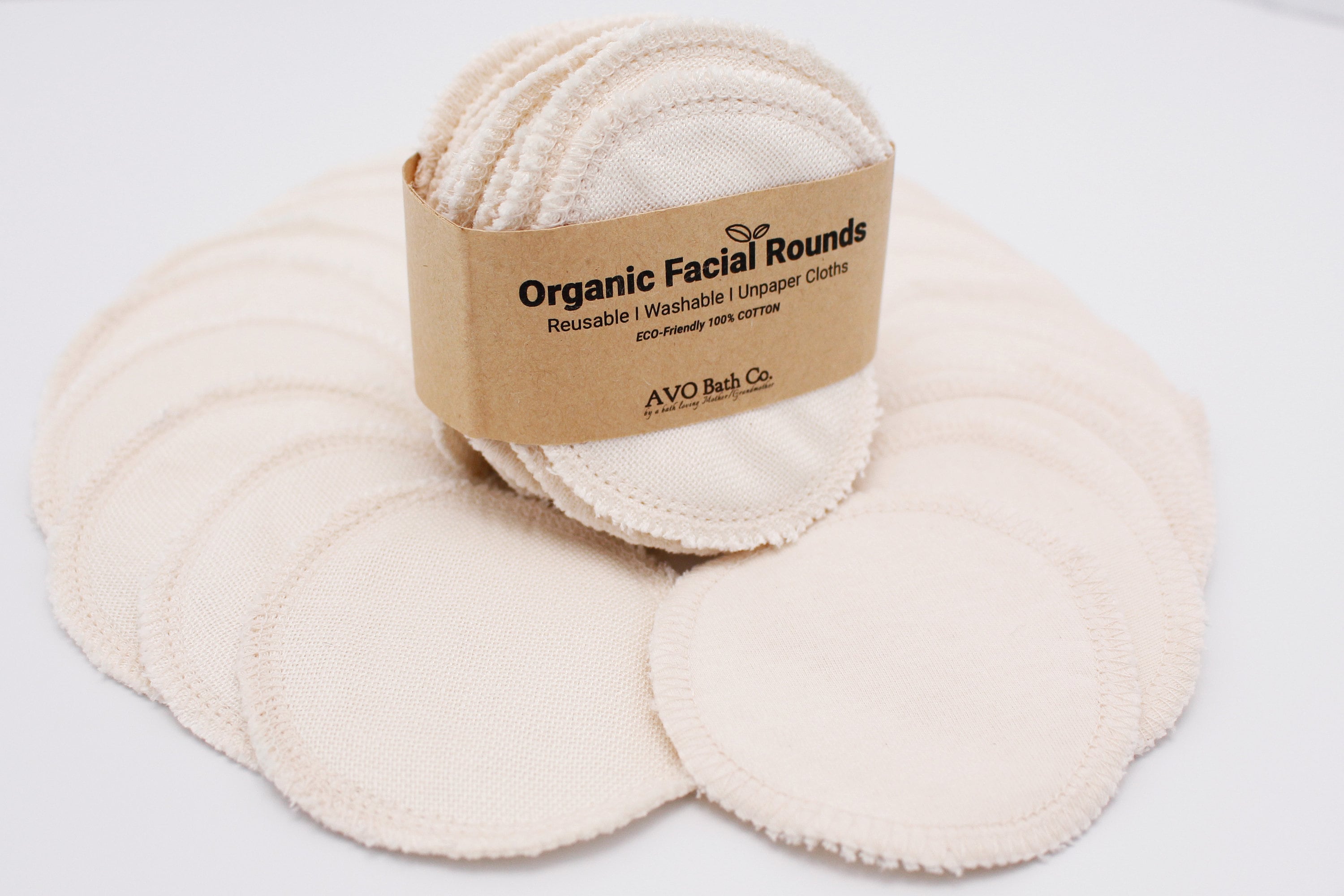 Reusable Organic Cotton Pads Double Facial Etsy