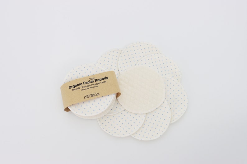 Reusable Organic Cotton Pads Organic Facial Round Organic Etsy