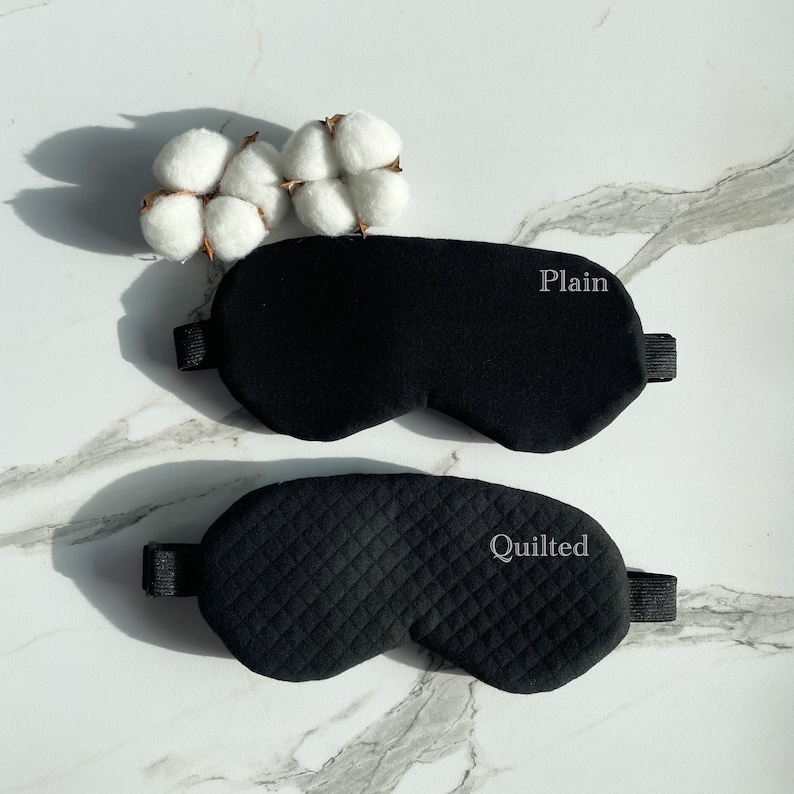 100% Bio-Bambus-Baumwolle Schlafmaske, Augenmaske, unparfümiert, Selbstfürsorge, Entspannung, Meditation, Yoga, Spa, Reisen, Geschenk Bild 6
