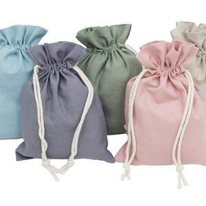 little drawstring gift bolsas